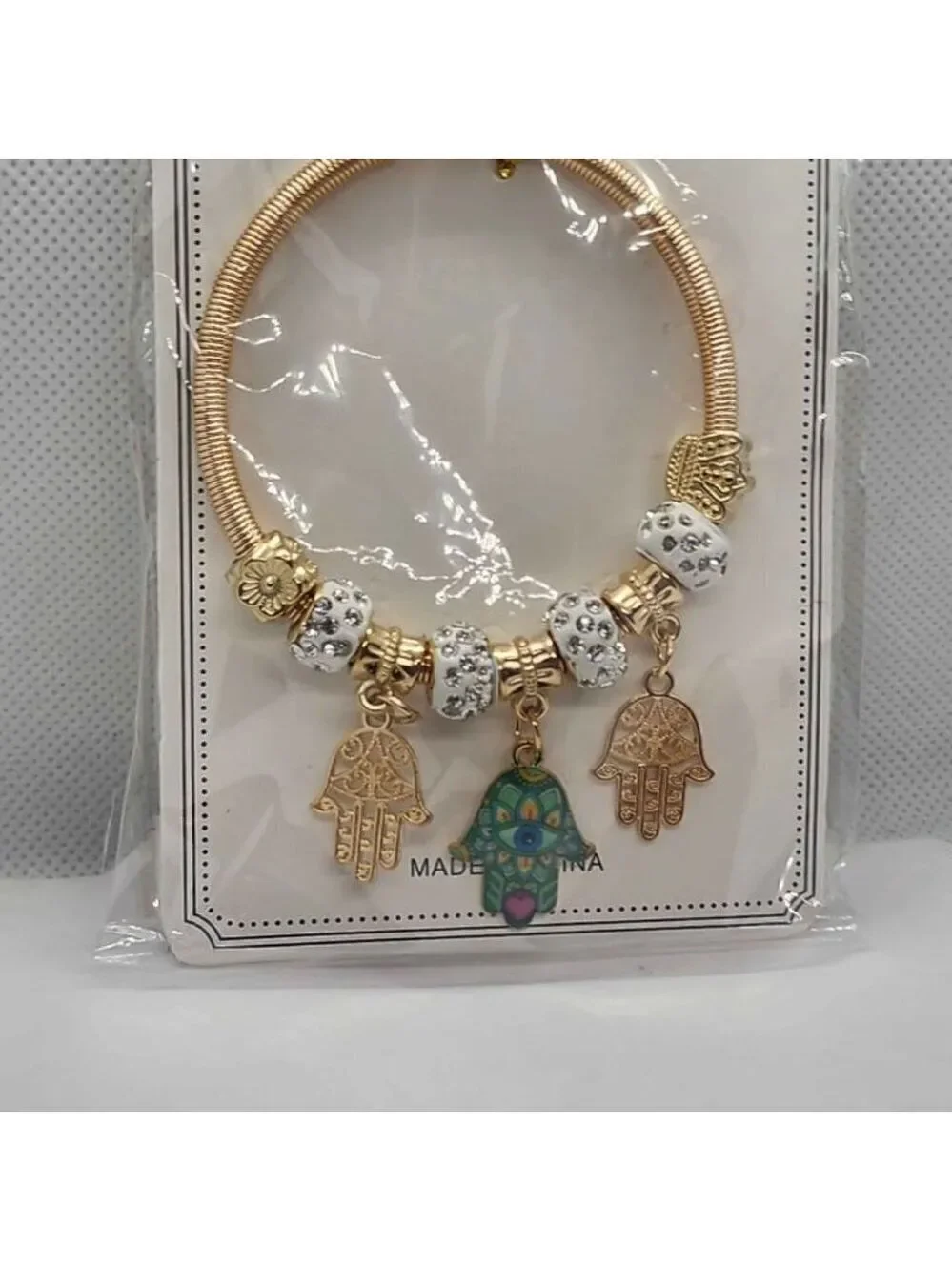 Brand New   Three Hamsa  Bracelet